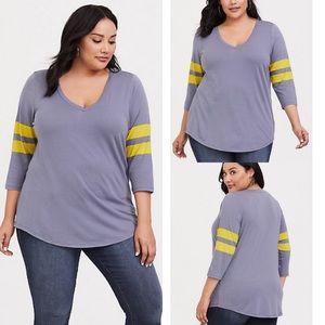 NWT V-Neck Football tee